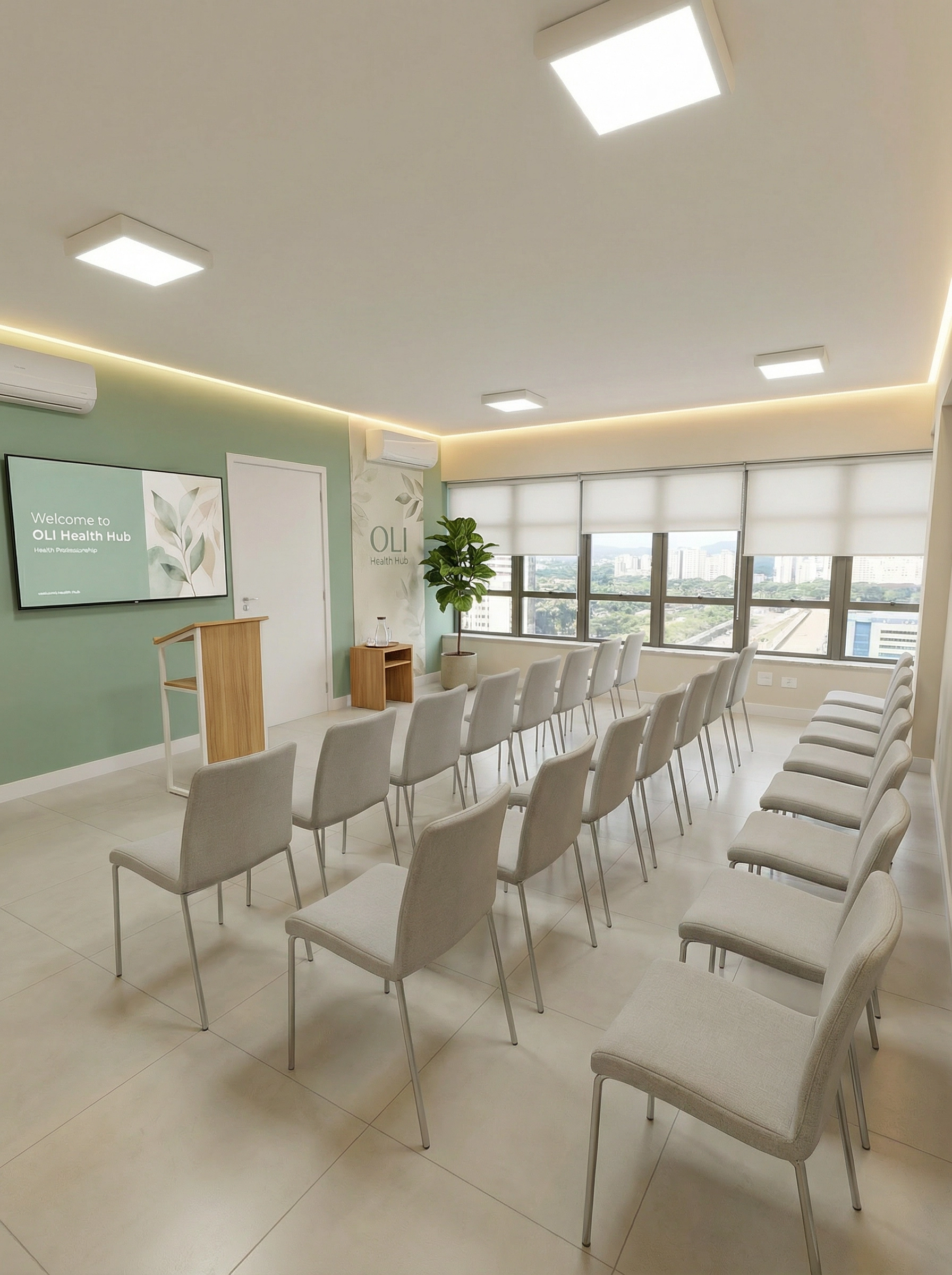 Sala de treinamentos e eventos do OLI