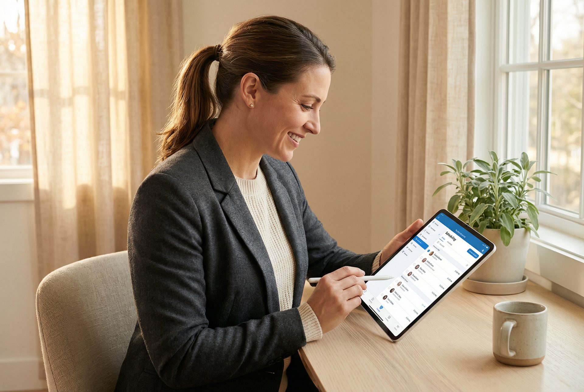 Profissional recebendo mentoria